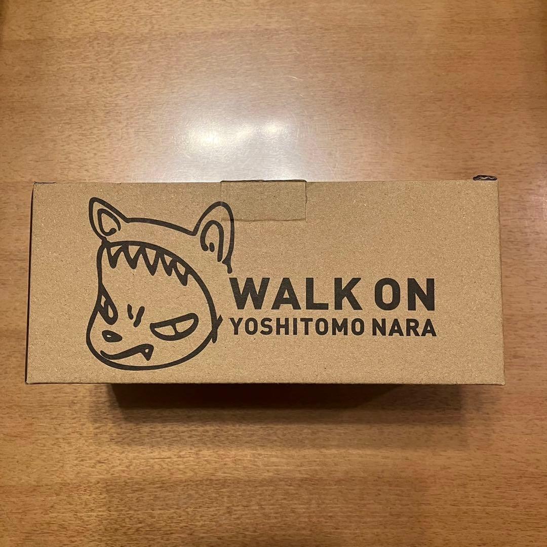 新品　奈良美智 パタパタクロック WALK ON ベージュ ラムフロム