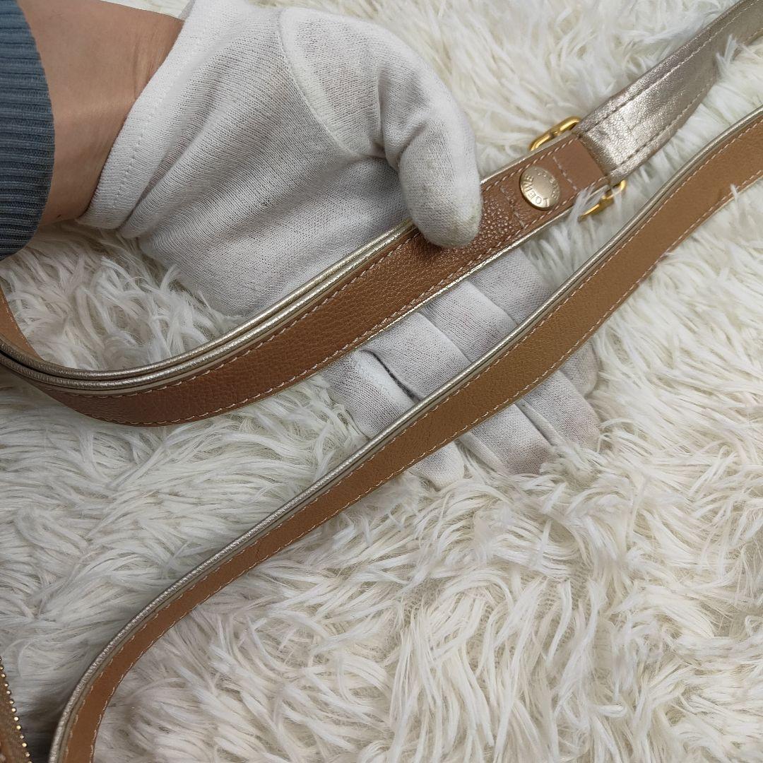 本日限定価格　LOEWE ショルダーバッグ ブルー アナグラム A4相当収納可