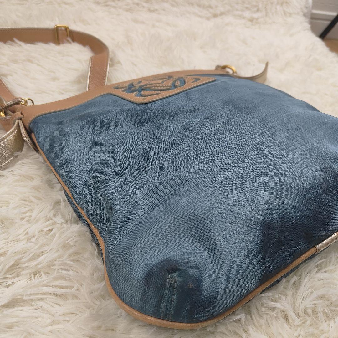 本日限定価格　LOEWE ショルダーバッグ ブルー アナグラム A4相当収納可