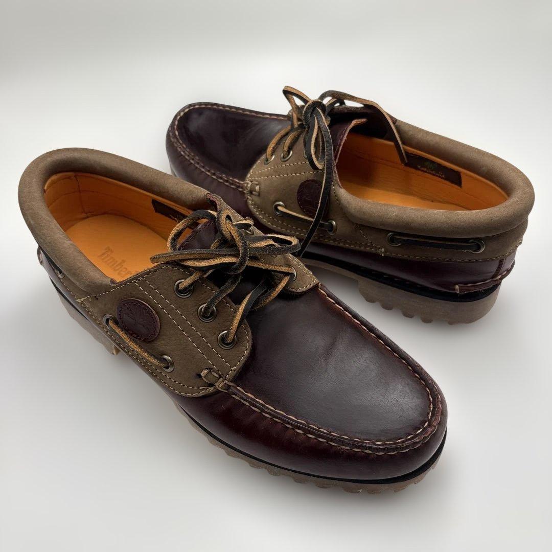 【極美品】TIMBERLAND　3EYE デッキシューズ　革靴　ブーツ　25