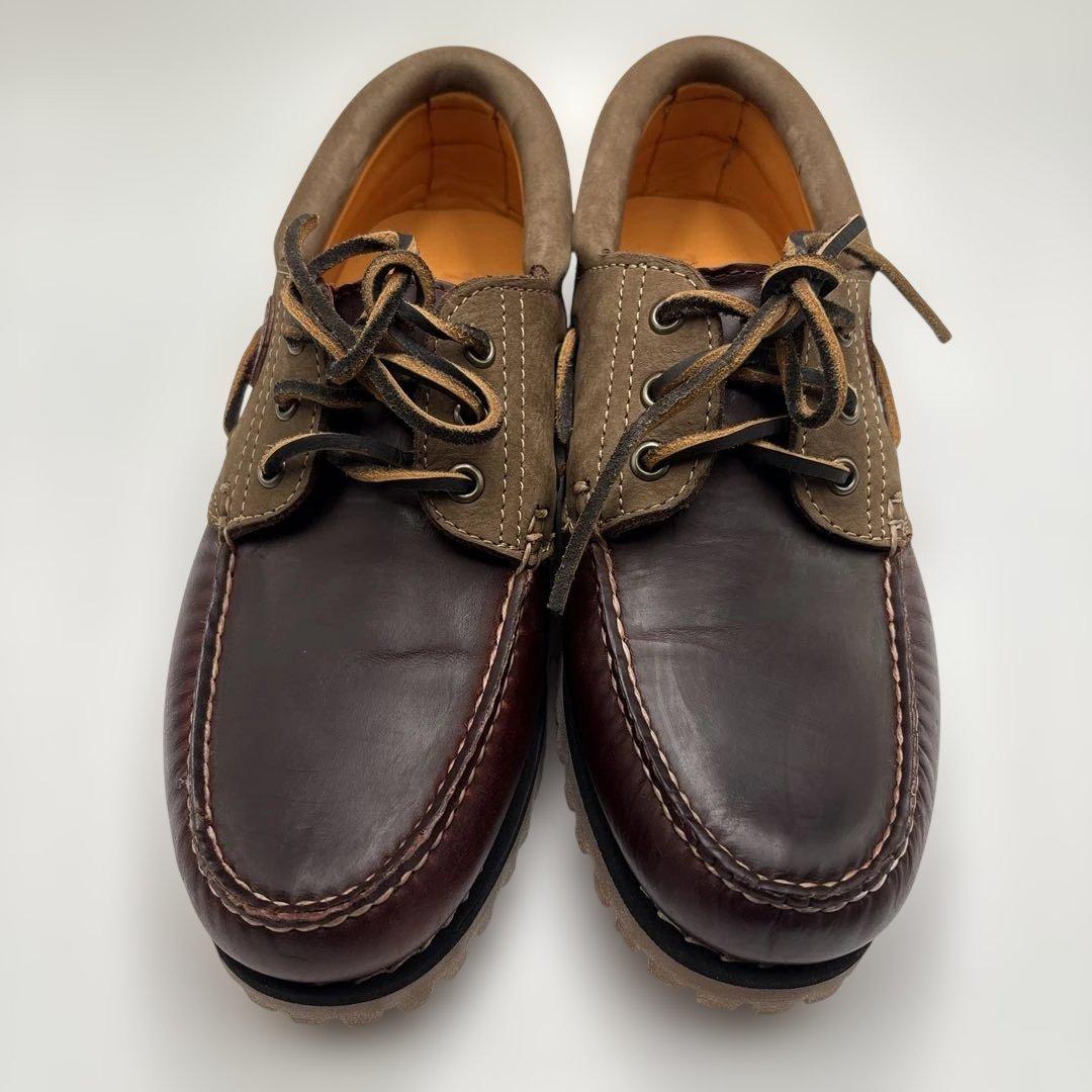 【極美品】TIMBERLAND　3EYE デッキシューズ　革靴　ブーツ　25