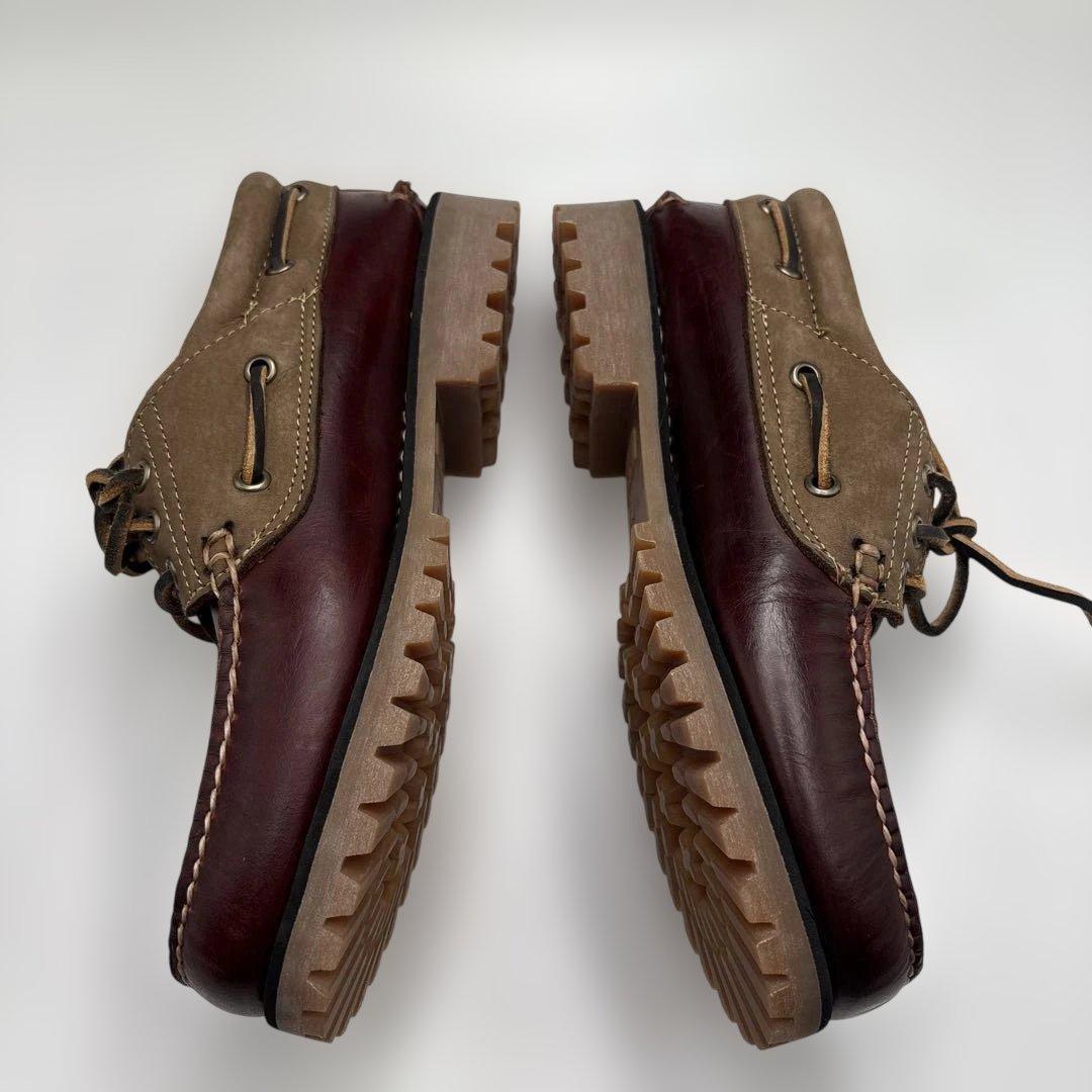 【極美品】TIMBERLAND　3EYE デッキシューズ　革靴　ブーツ　25
