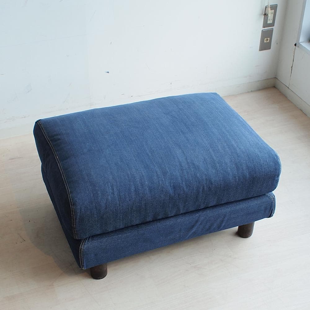 無印良品/MUJI デニム オットマン スツール ZR23997