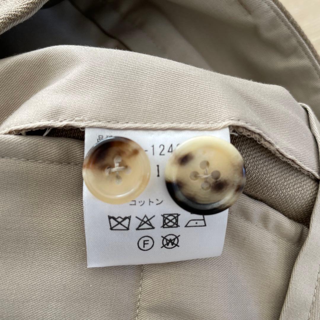 マーガレットハウエル　ベージュ プリーツ入り チノパン