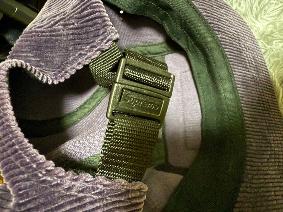 Supreme パープル コーデュロイキャップ