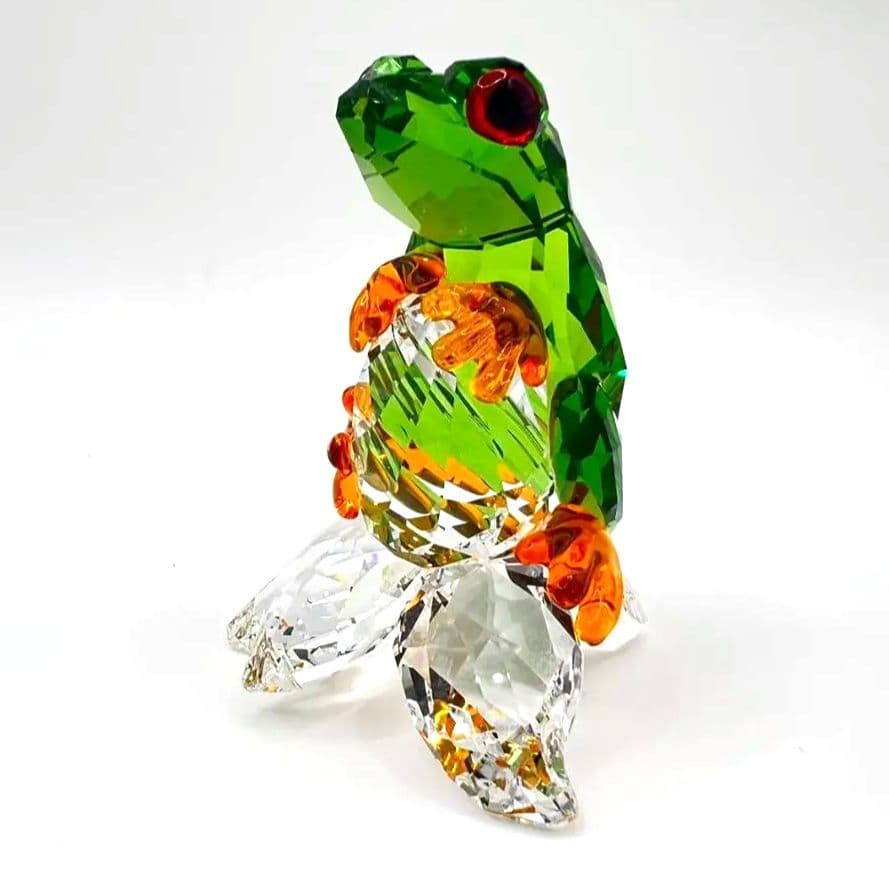 希少 元箱付☆スワロフスキー FROGS フロッグ カエル ミラー台座付