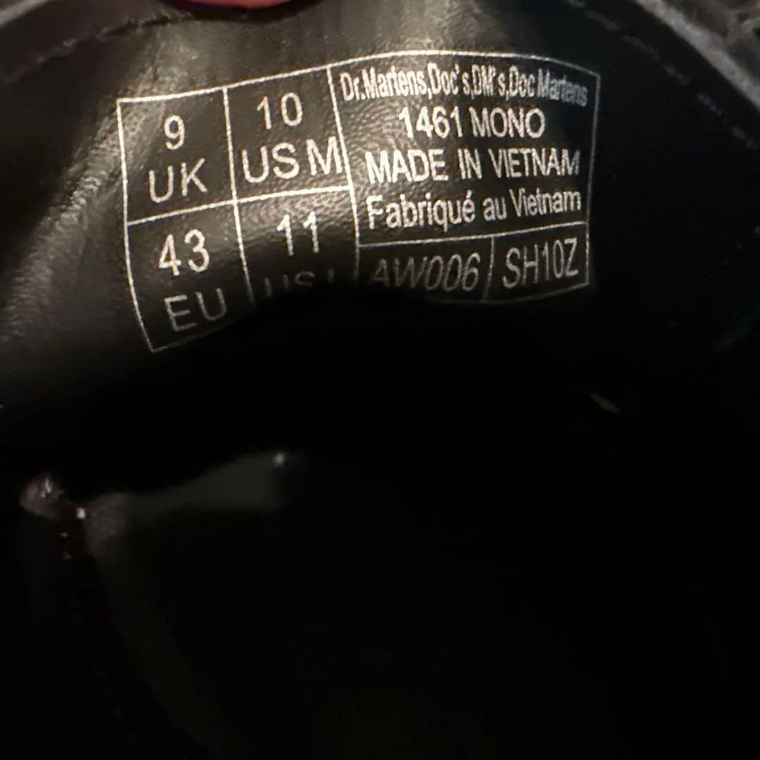 ドクターマーチン 3ホール 1461MONO