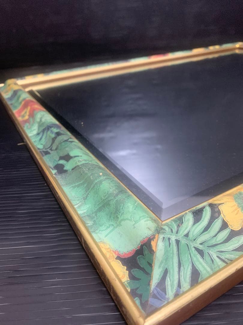 希少アンティークミラー　ハワイアンミラー　アジアンミラー　西海岸　南国リゾート