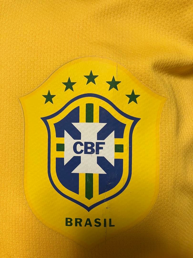 支給ブラジル代表ロナウジーニョ直筆サイン入り長袖2006wcユニフォーム