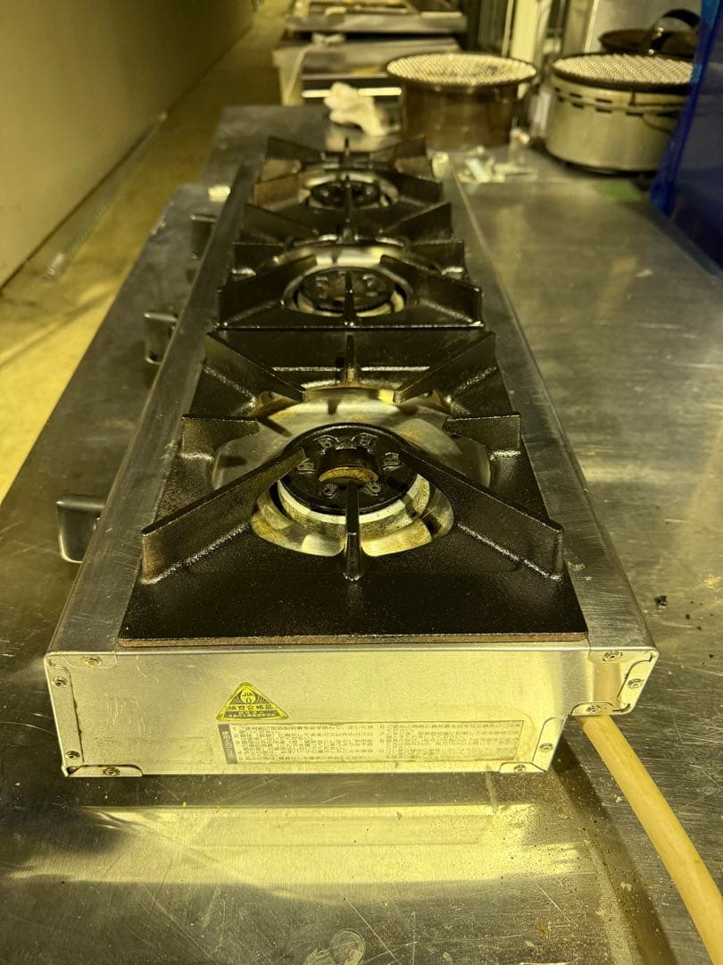 RSB-306 卓上3口コンロ プロパンガス