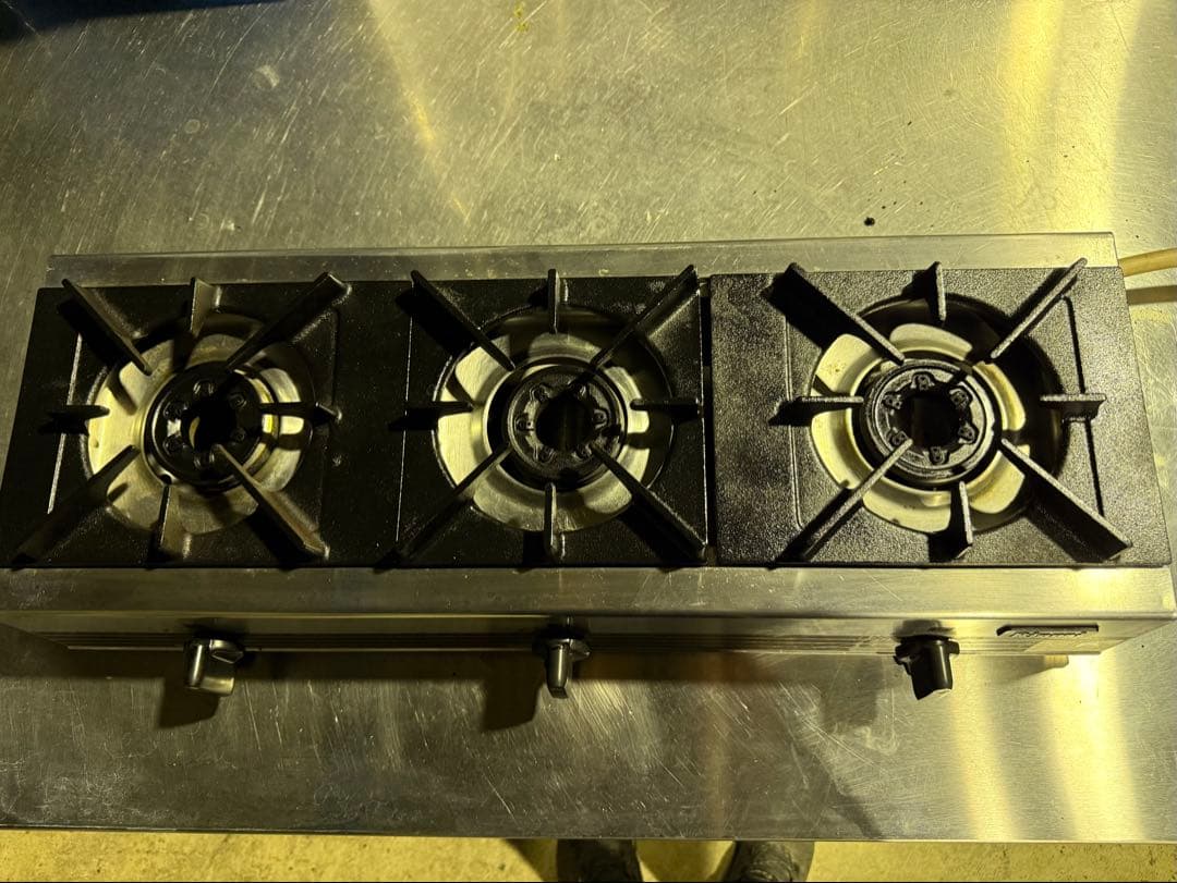 RSB-306 卓上3口コンロ プロパンガス