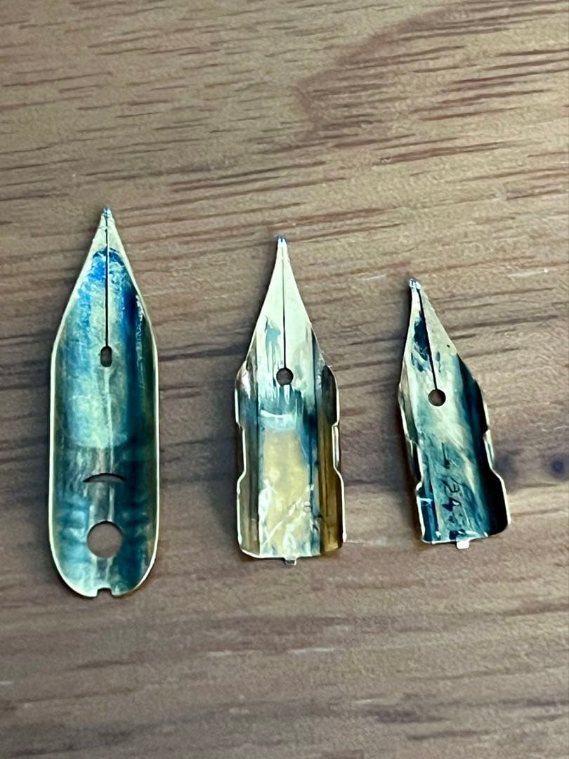 万年筆 18K刻印 ペン先のみ 3個まとめ　計1g