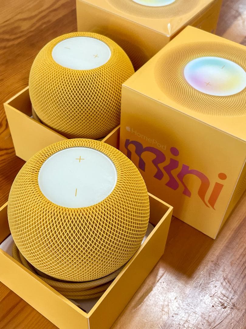 お値下げしました【美品】Apple Pod miniイエロー 2個セット