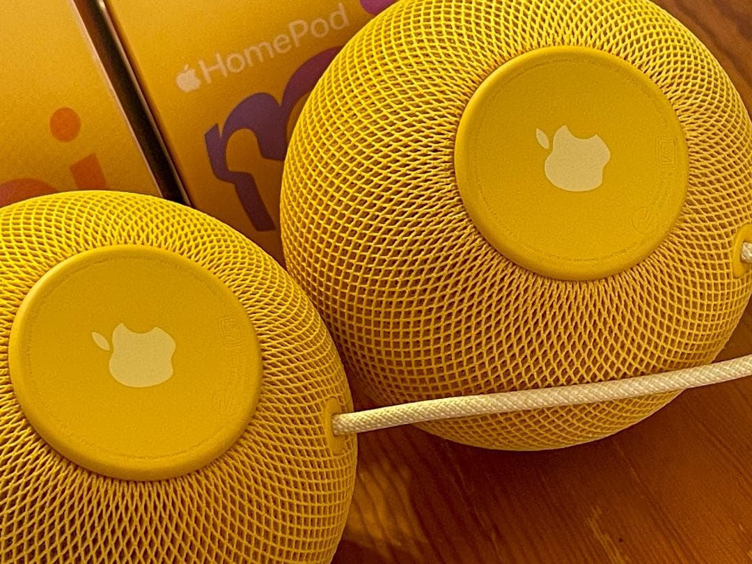 お値下げしました【美品】Apple Pod miniイエロー 2個セット