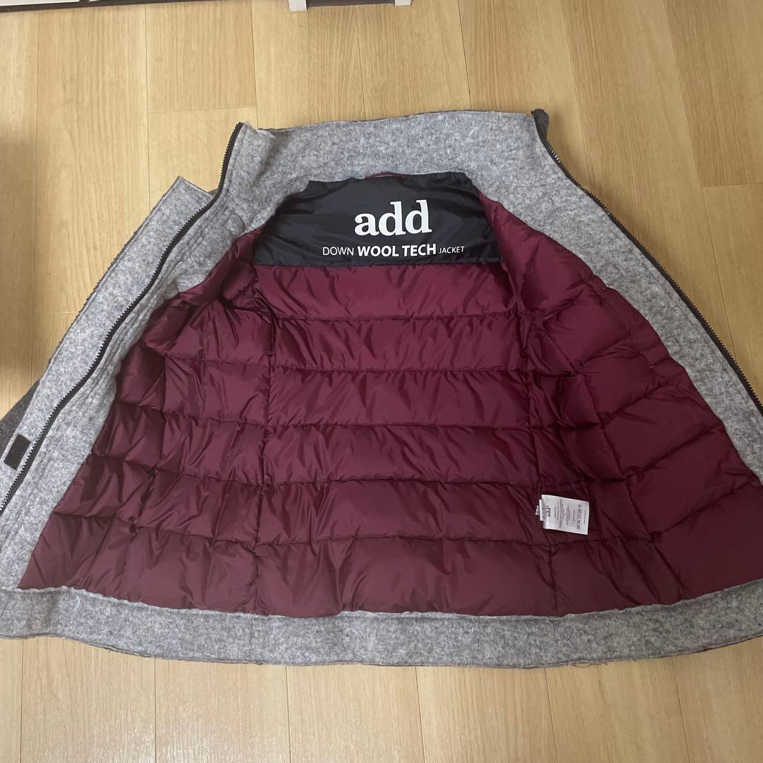 add ダウンウールテックジャケット　フード無し