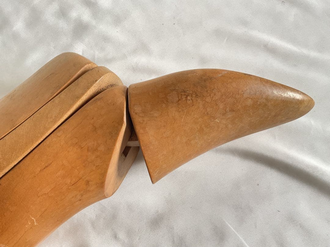 希少！古い木製「ブーツ・キーパー/」ストレッチャー」左足用