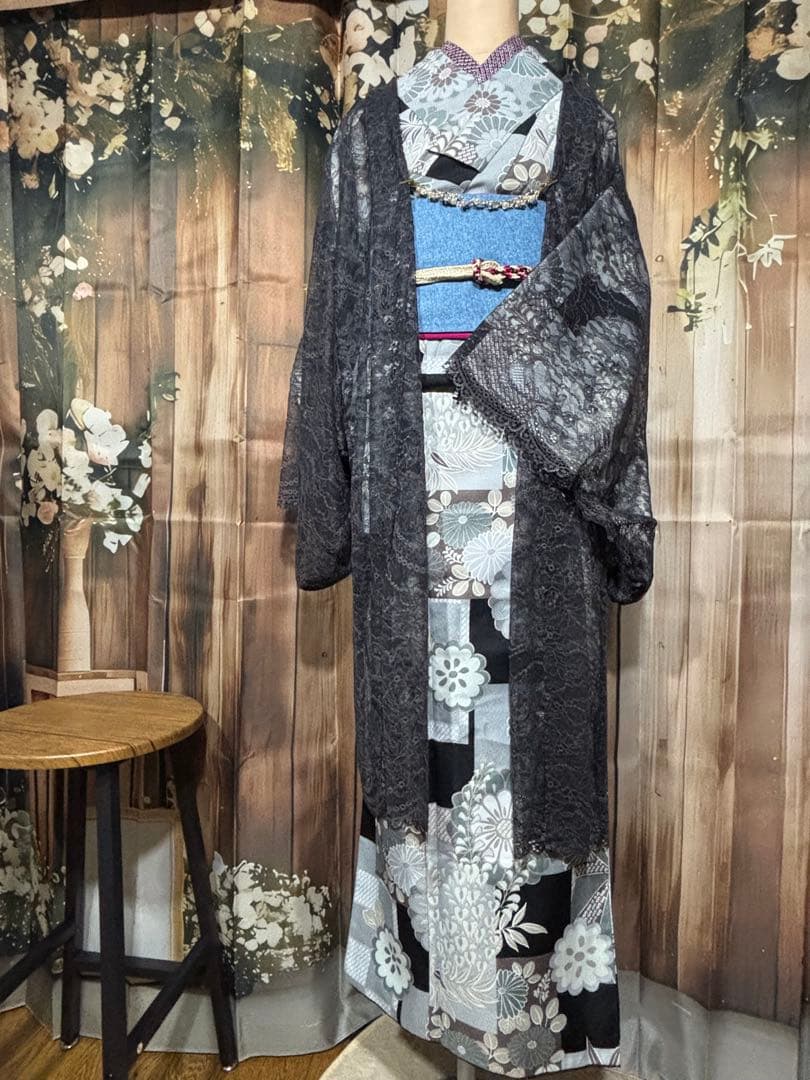 みか 浴衣 正絹小紋 羽織 マジョリカ 福袋