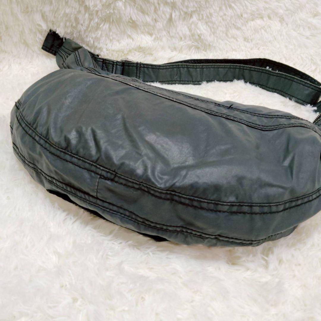 DIESEL y2k 00s archive ハーフムーン 三日月バッグ グレー