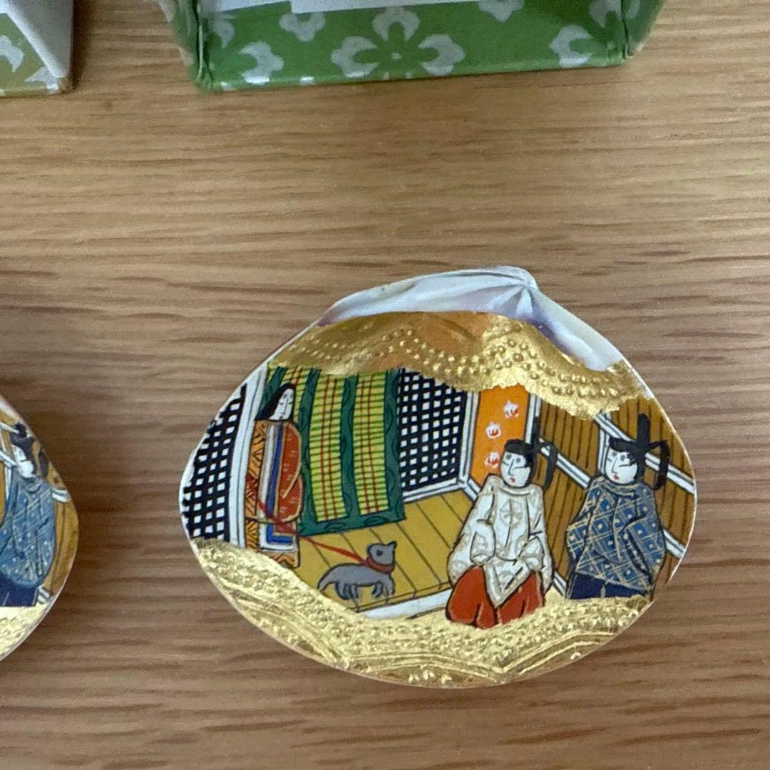 昭和レトロ　京都みやげ　貝合わせ（合貝） 若菜　上　源氏物語