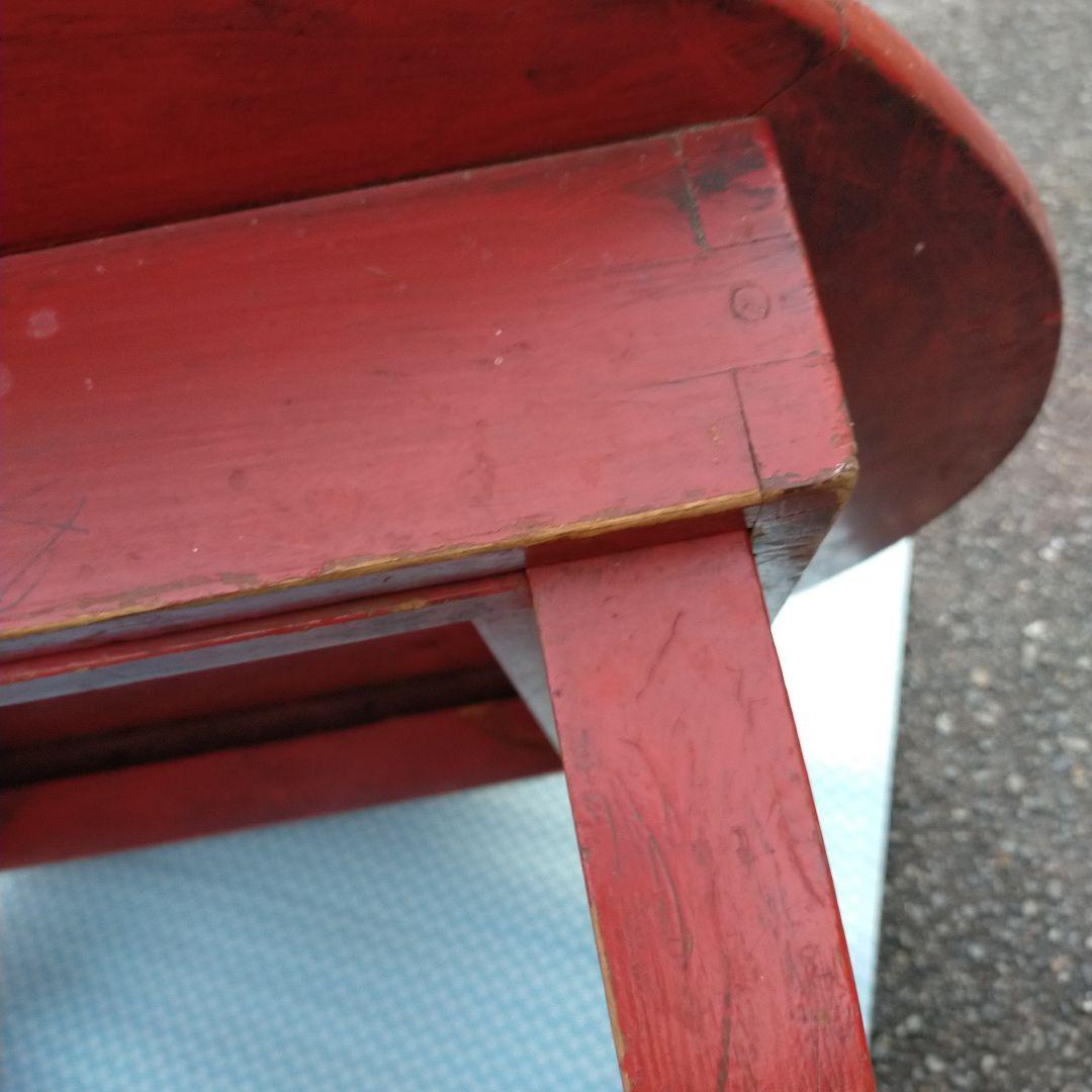 昭和レトロ　ちゃぶ台　アンティーク家具　折りたたみ丸テーブル