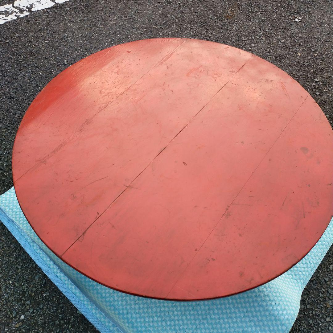 昭和レトロ　ちゃぶ台　アンティーク家具　折りたたみ丸テーブル