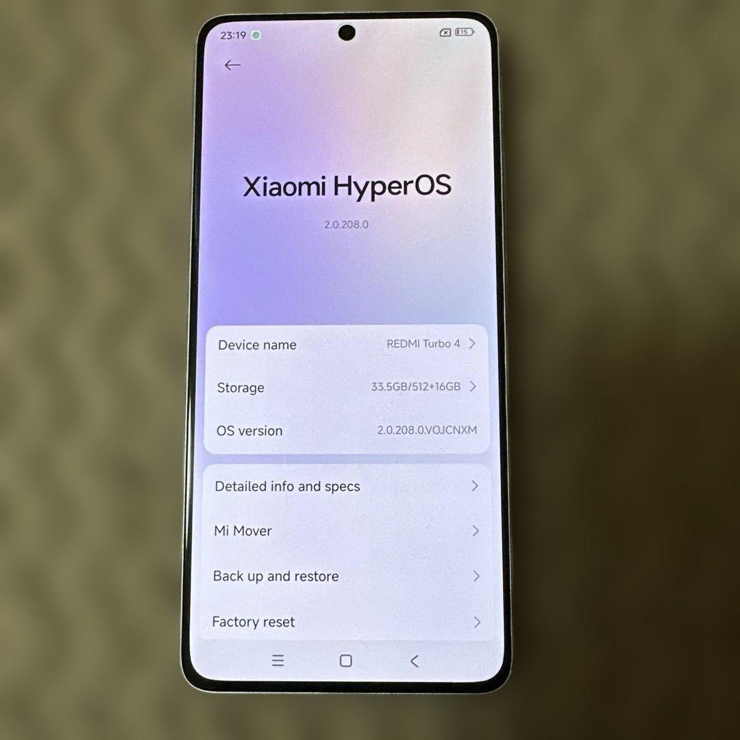 REDMI Turbo 4 16GB/512GB ホワイト