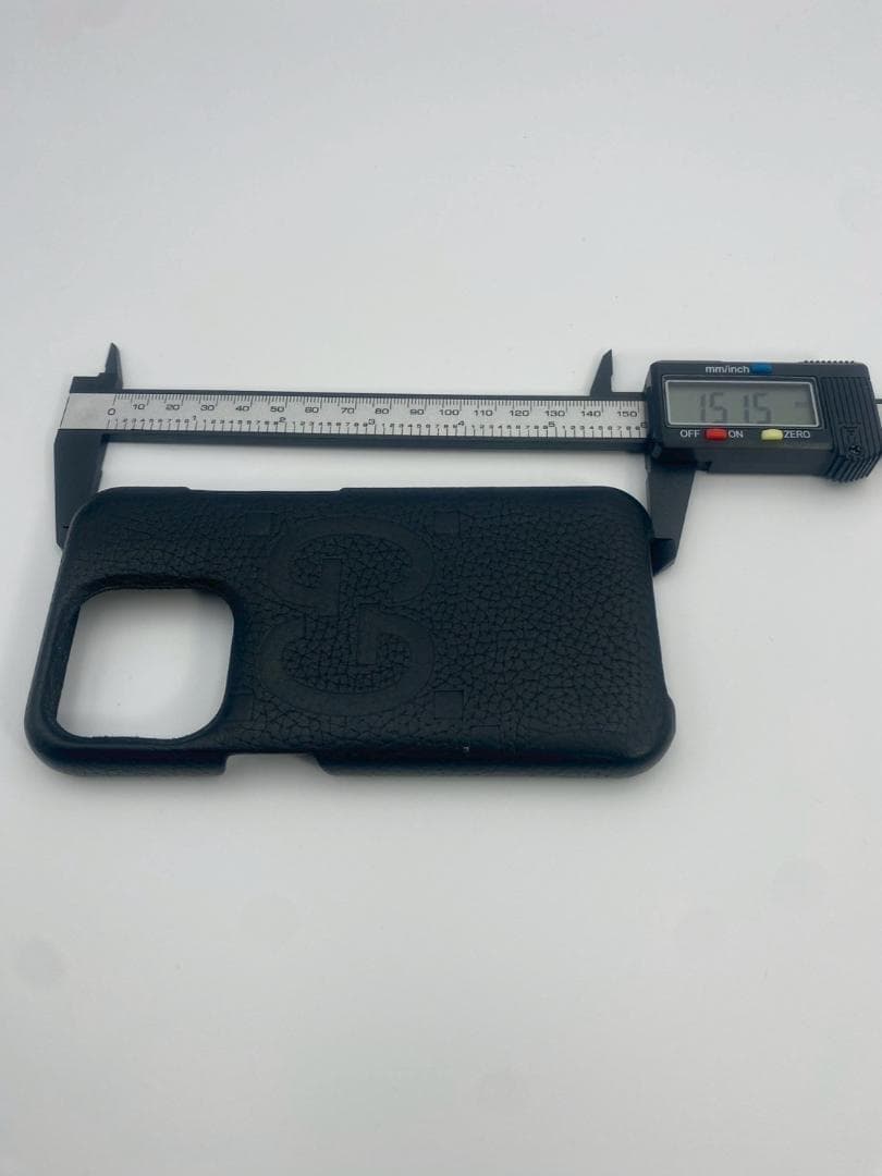GUCCI iPhone15Pro ケース ジャンボGG 黒 レザー