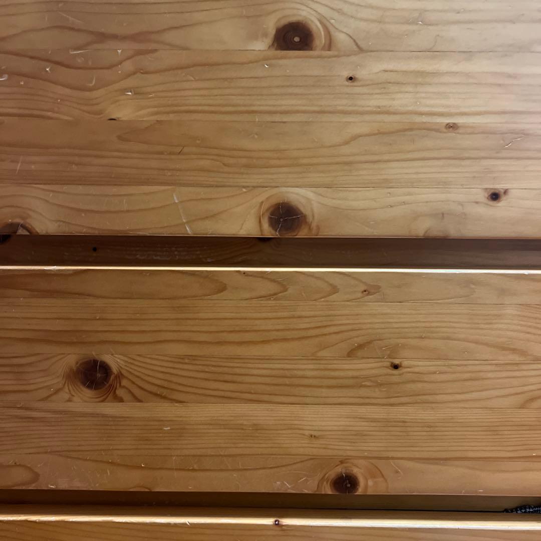 送料込み 無印良品 パイン材 4段チェスト