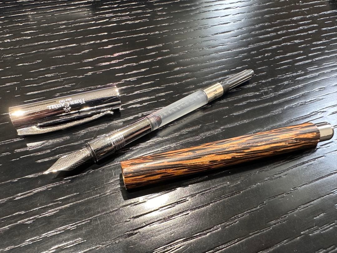 ア*ム様 ファーバーカステル アンビション ココスウッド 万年筆 F