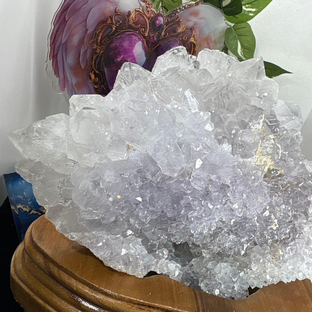ウルグアイ産ホワイトアメジスト♡ラベンダーアメジスト♡クラスター♡1.8kg超え