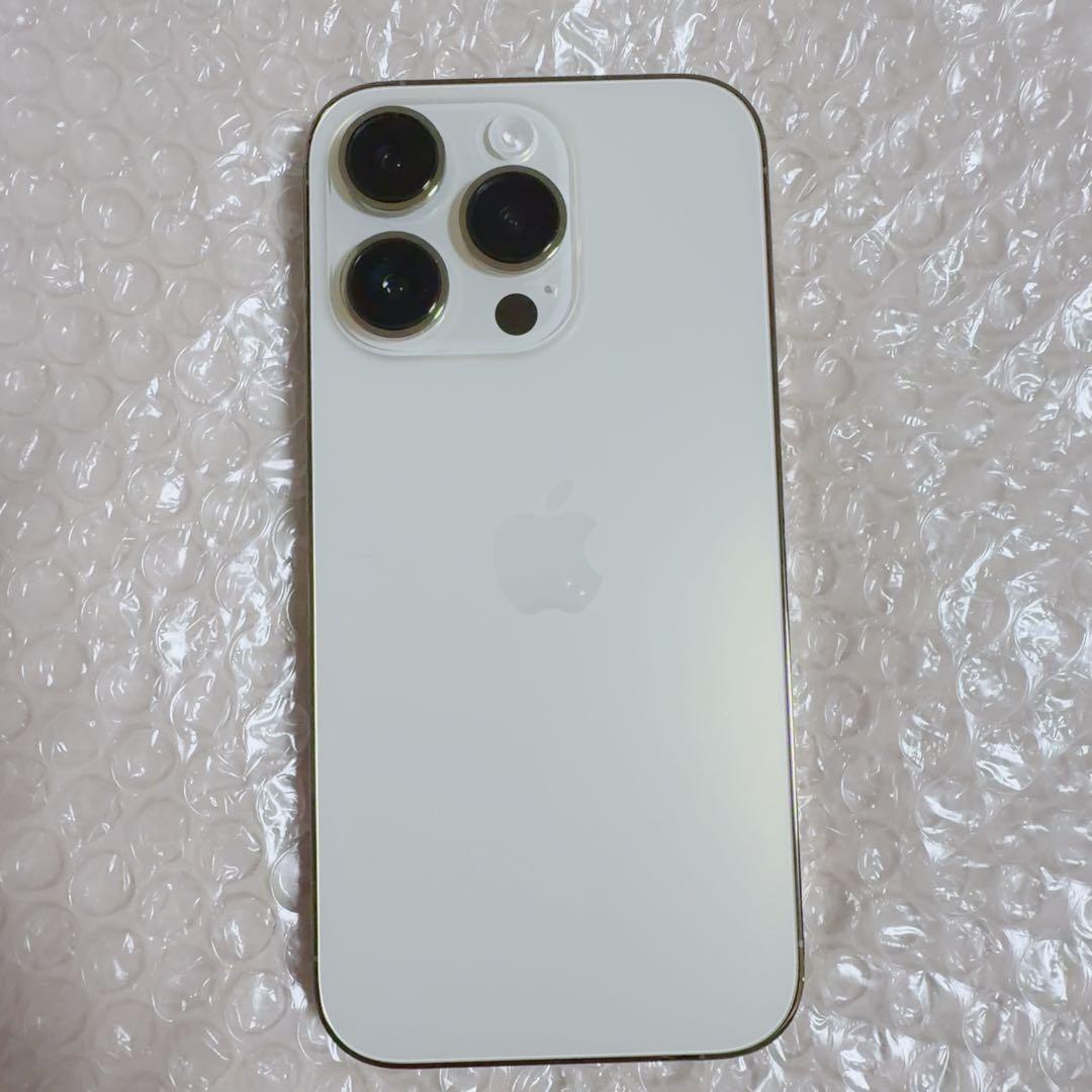 【美品】Apple iPhone 14Pro 256GB ゴールド 98% 本体