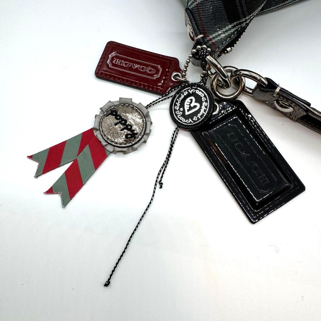 希少 Coach shoulder bag 2way check pattern