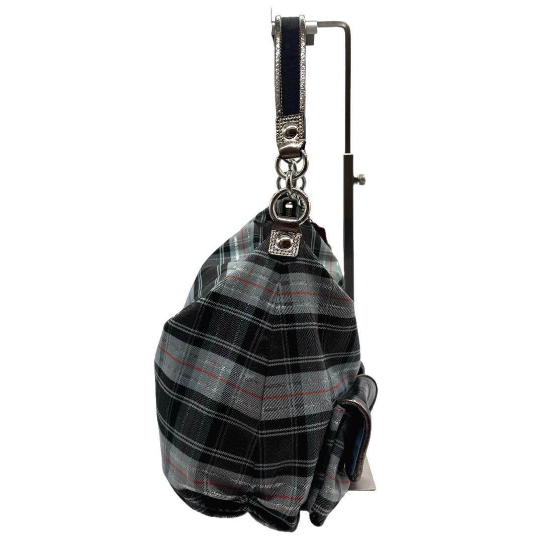 希少 Coach shoulder bag 2way check pattern