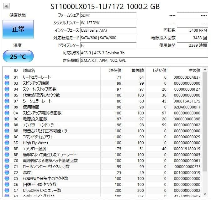 ✨4個セット✨HDD 1000GB✨大容量1TB✨2.5インチ✨06-06