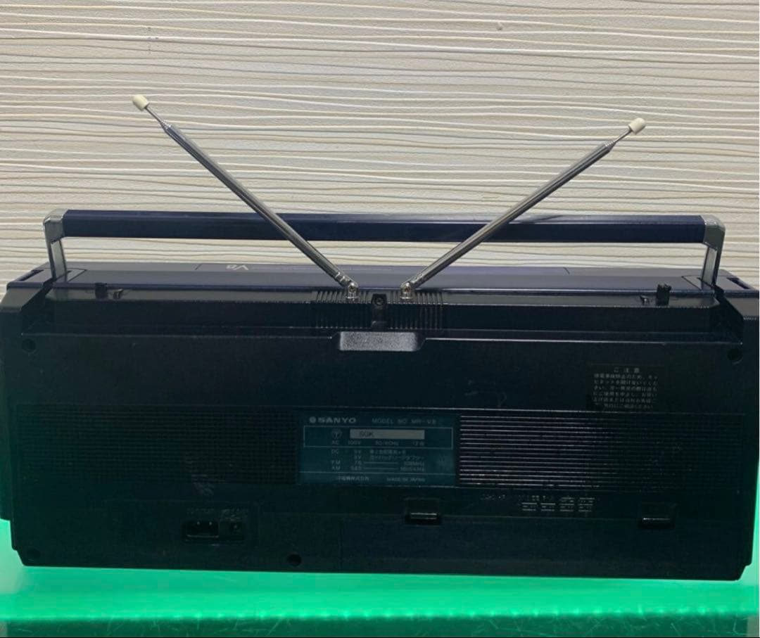 美品 SANYO 三洋 MR-V8 昭和レトロ ラジカセ 希少動作品 サンヨー