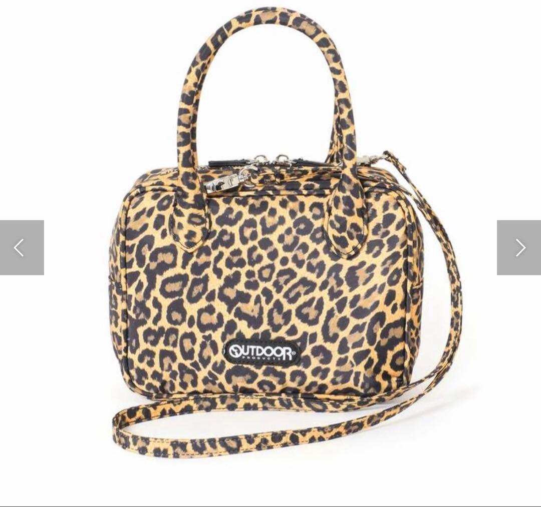 バッグ OUTDOOR PRODUCTS 2WAY CUBE BAG LEOPARD