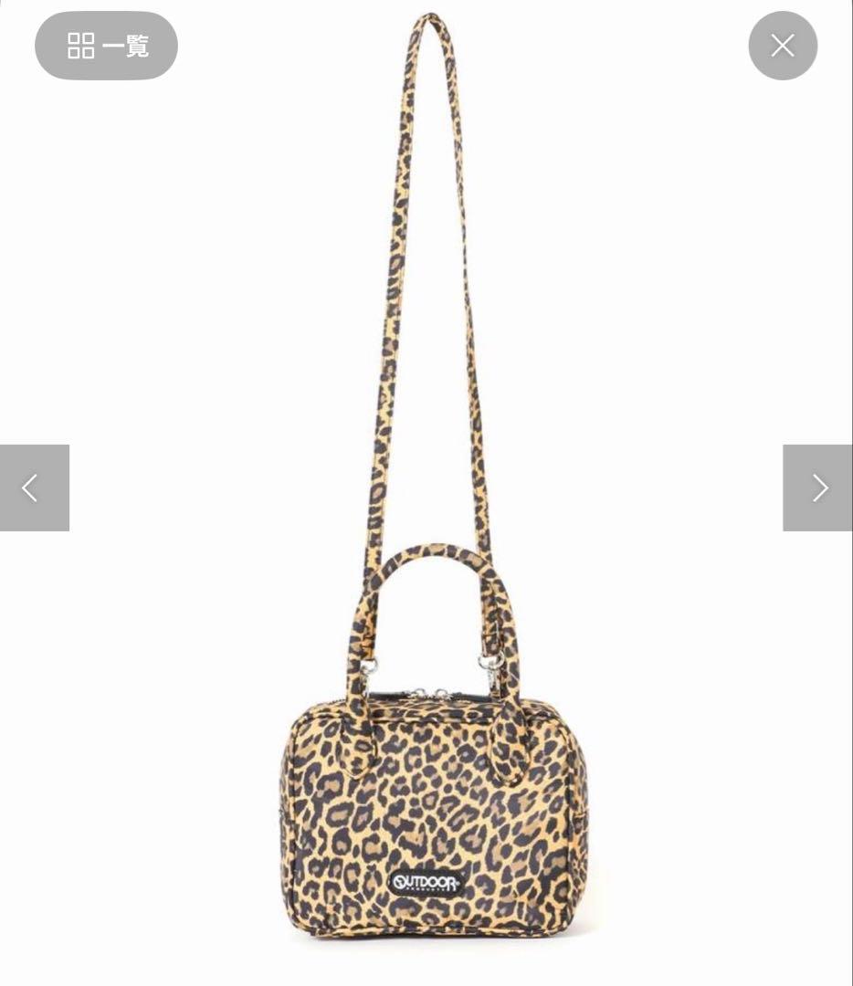 バッグ OUTDOOR PRODUCTS 2WAY CUBE BAG LEOPARD