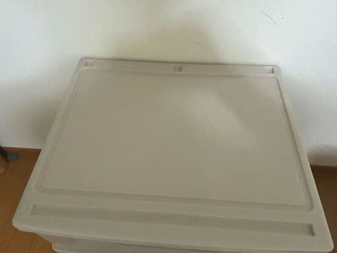 COSPA透明 深3段衣類収納ケースクローゼット収納 コスパ ワイド カプチーノ