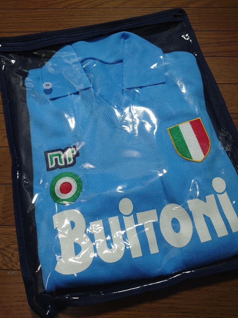 87/88 ナポリ ホーム 半袖 10 マラドーナ 復刻ユニフォーム