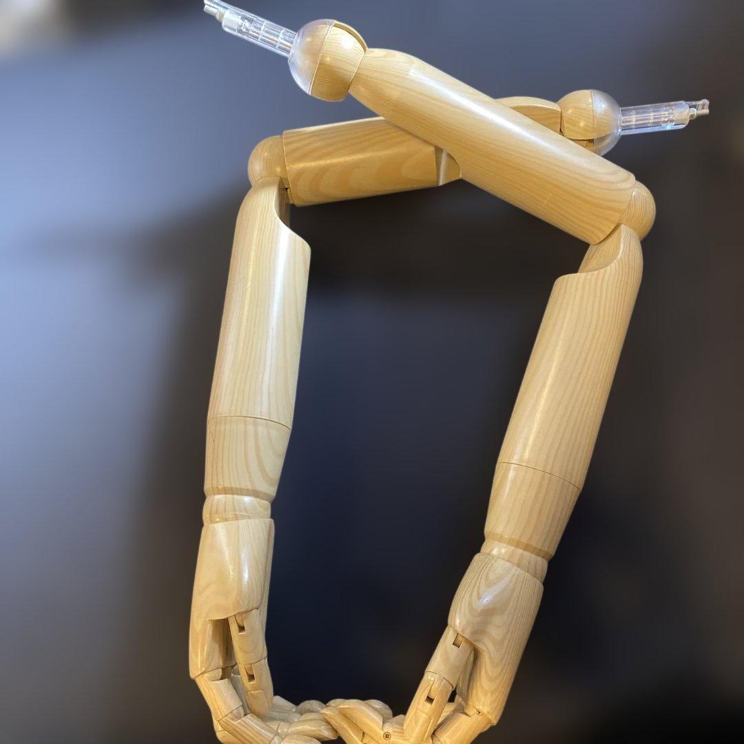 布製 トルソー マネキン 木製 猫足 スタンド付き