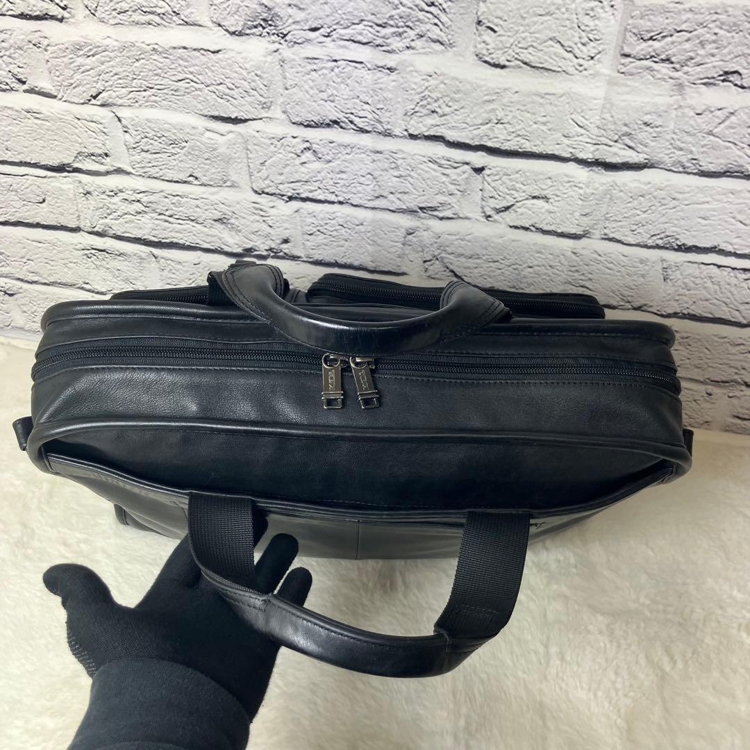 美品✨トゥミ オールレザー ナッパ 本革 2way ビジネスバッグ 黒 A4
