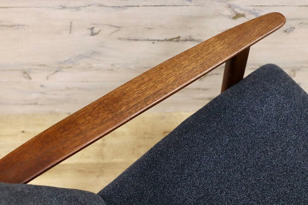 GMFK822B○北欧スタイル ヴィンテージ イージーチェア アームソファ チー