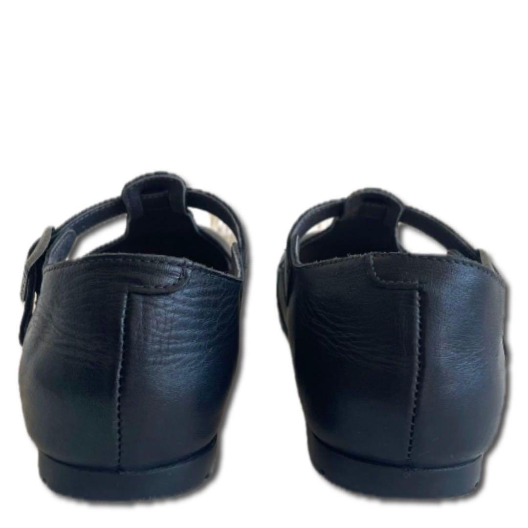 ビルケンシュトック 37 ティッケル ストラップ レザー 黒 24㎝