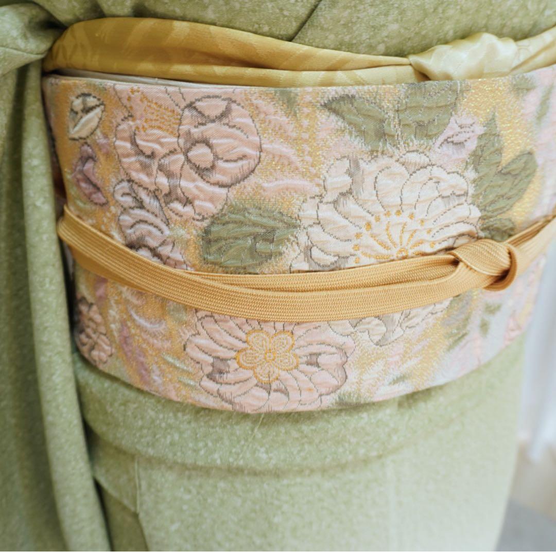 訪問着フルセット２６８▪︎辻が花　卒業式　入学式【訪問着、袋帯、帯締め、帯揚げ】