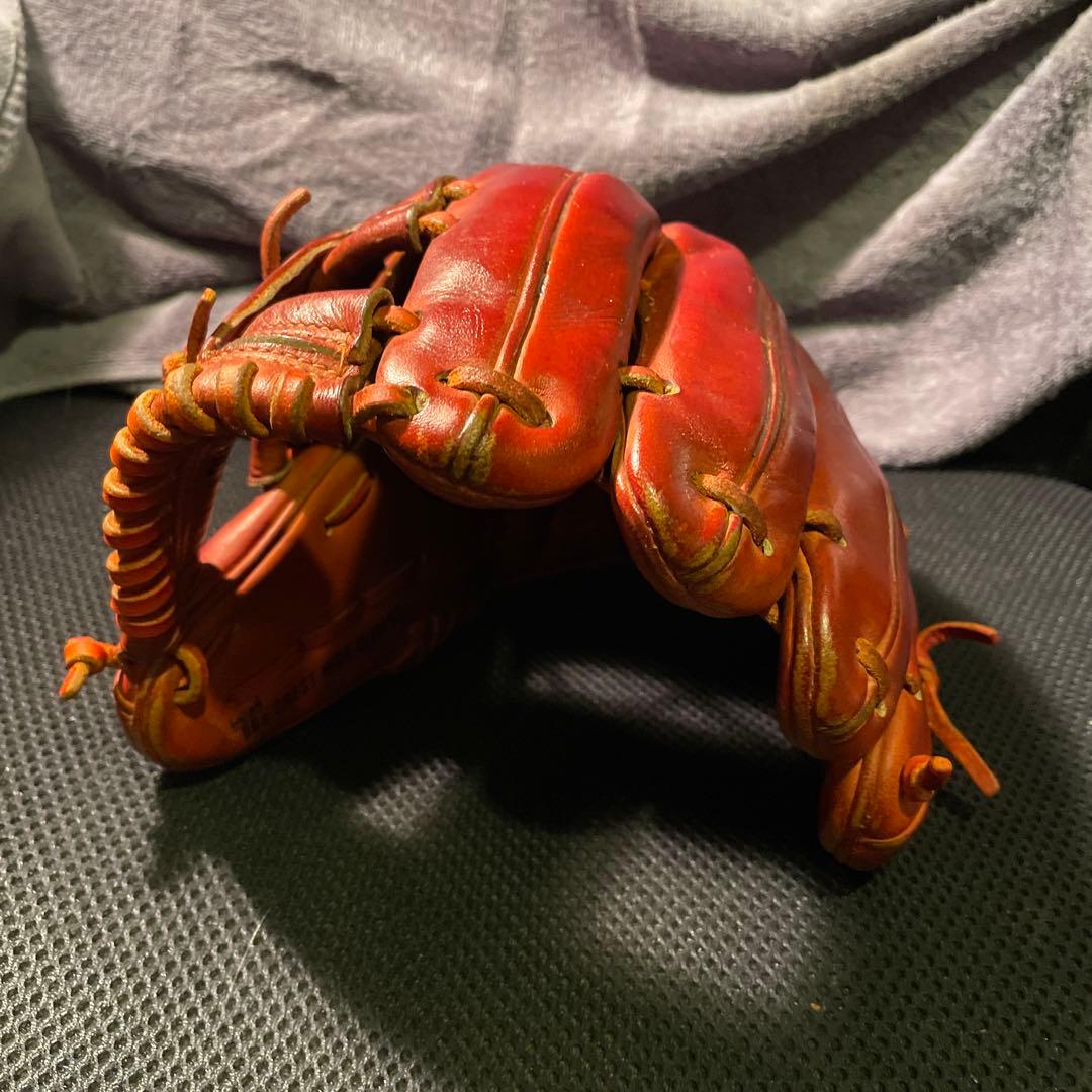 また会えたね。Dup とZETT硬式　野球グローブ　軟式　Ｋグラブ　ビックM