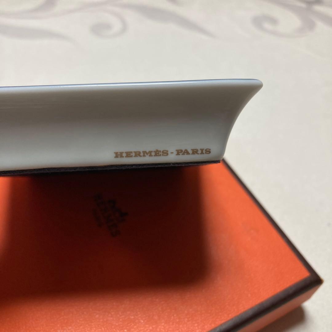 希少　エルメス　シェーヌダンクル　スクエア　ミニプレート　 小物入れ