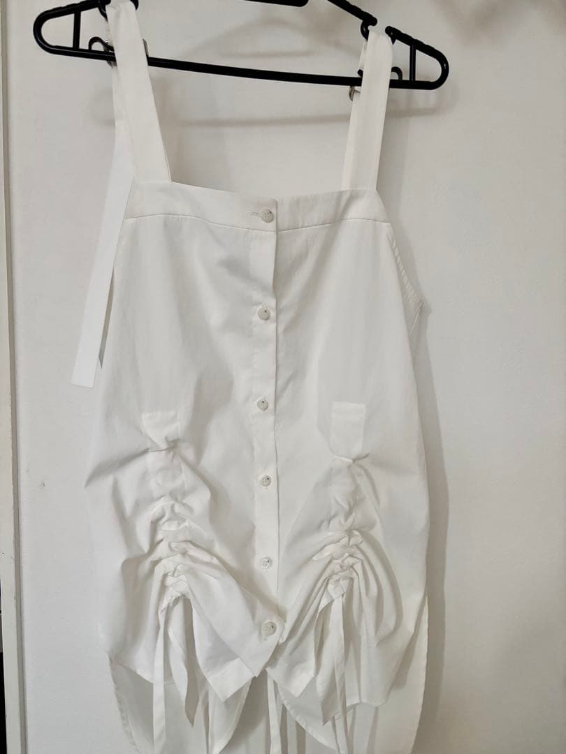 UN3D. ヘムギャザーシャツキャミソール