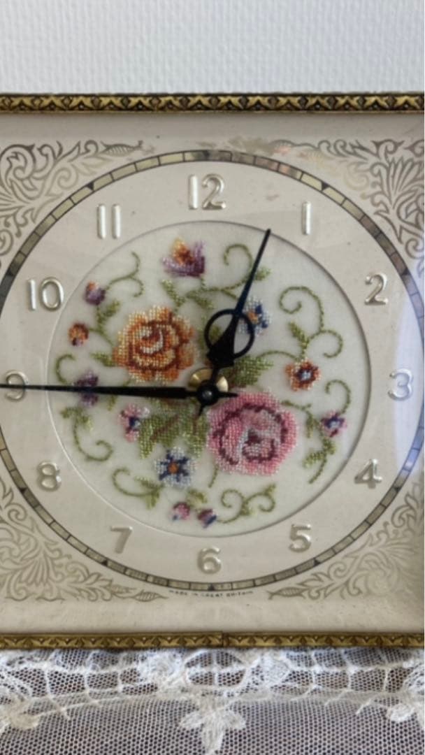 イギリス可愛いプチポワンの置時計♬