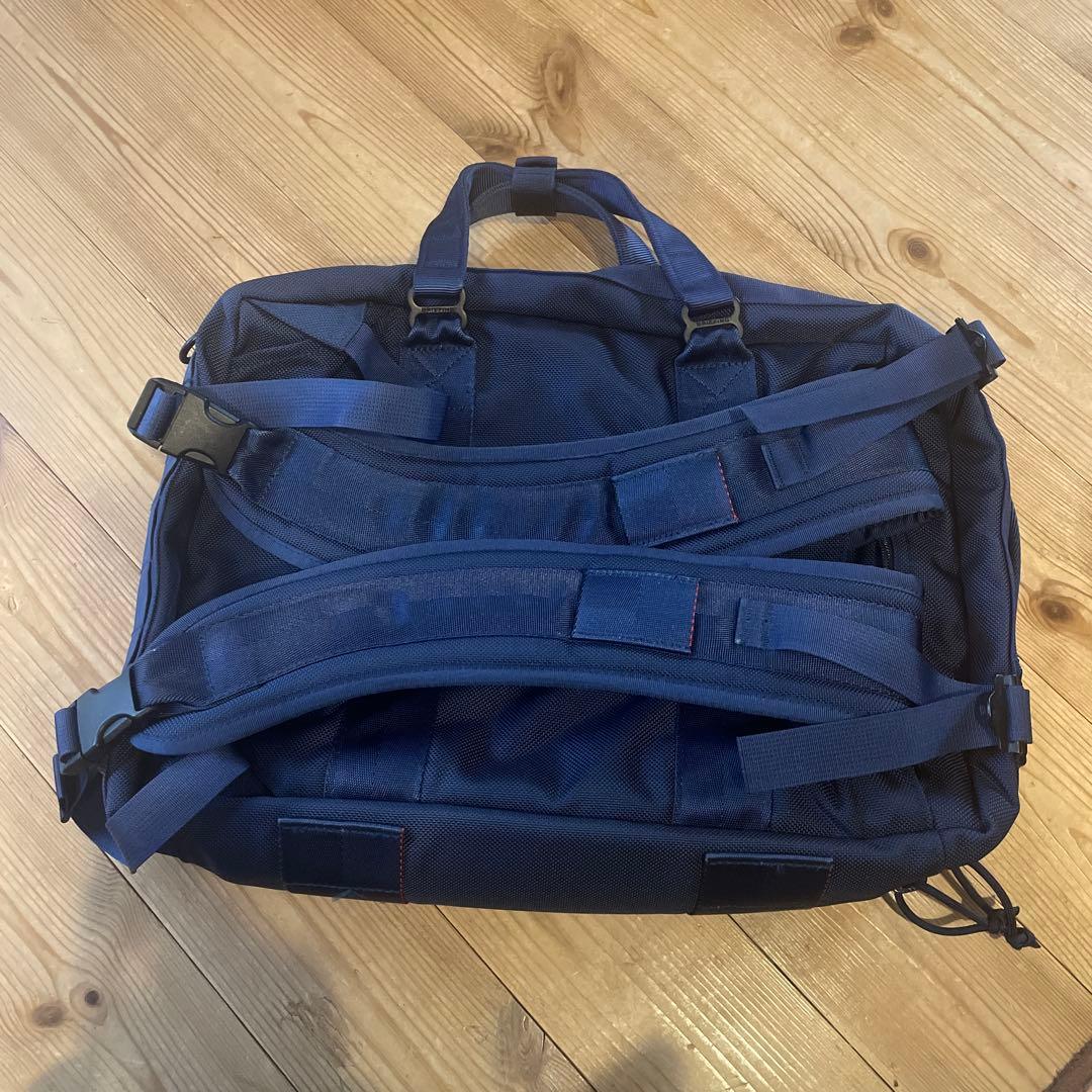 ネイビー ビジネスバッグ 2外ポケット付き