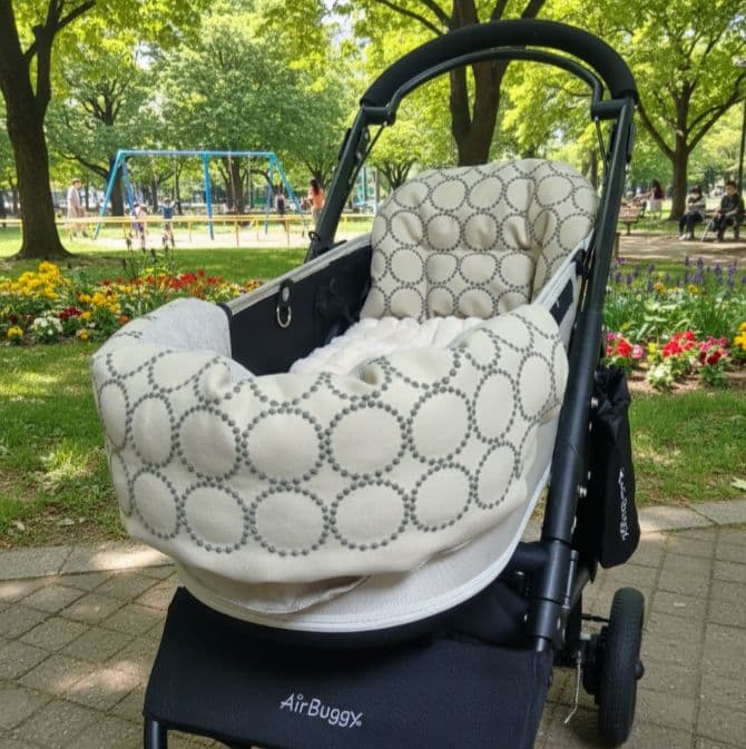 ❤３点セット❤年中使える❤ペットカートコンフォーター＆ライナー＆ピロー　エクリュ